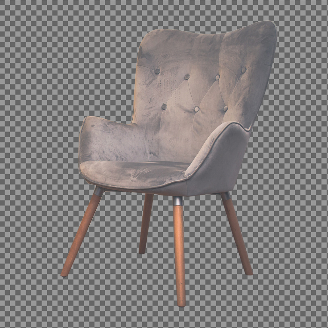 fotografía de silla con el fondo recortado